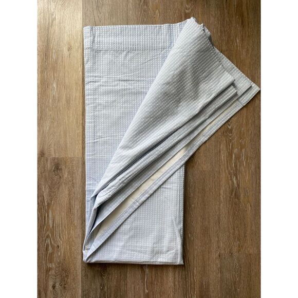 Pottery Barn Blue and White Ticking Striped 1 Blackout Curtain Panel - Picture 1 of 5